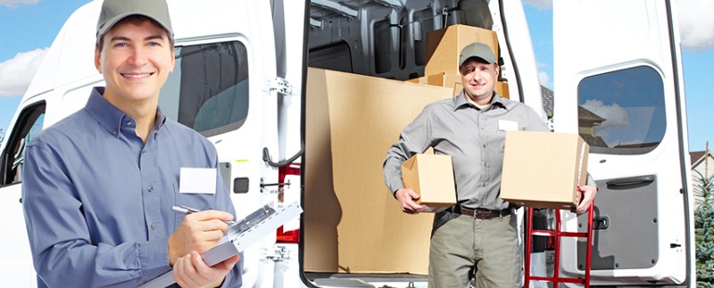 professionals loading household in a truck