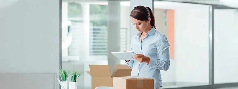 young woman inside an office