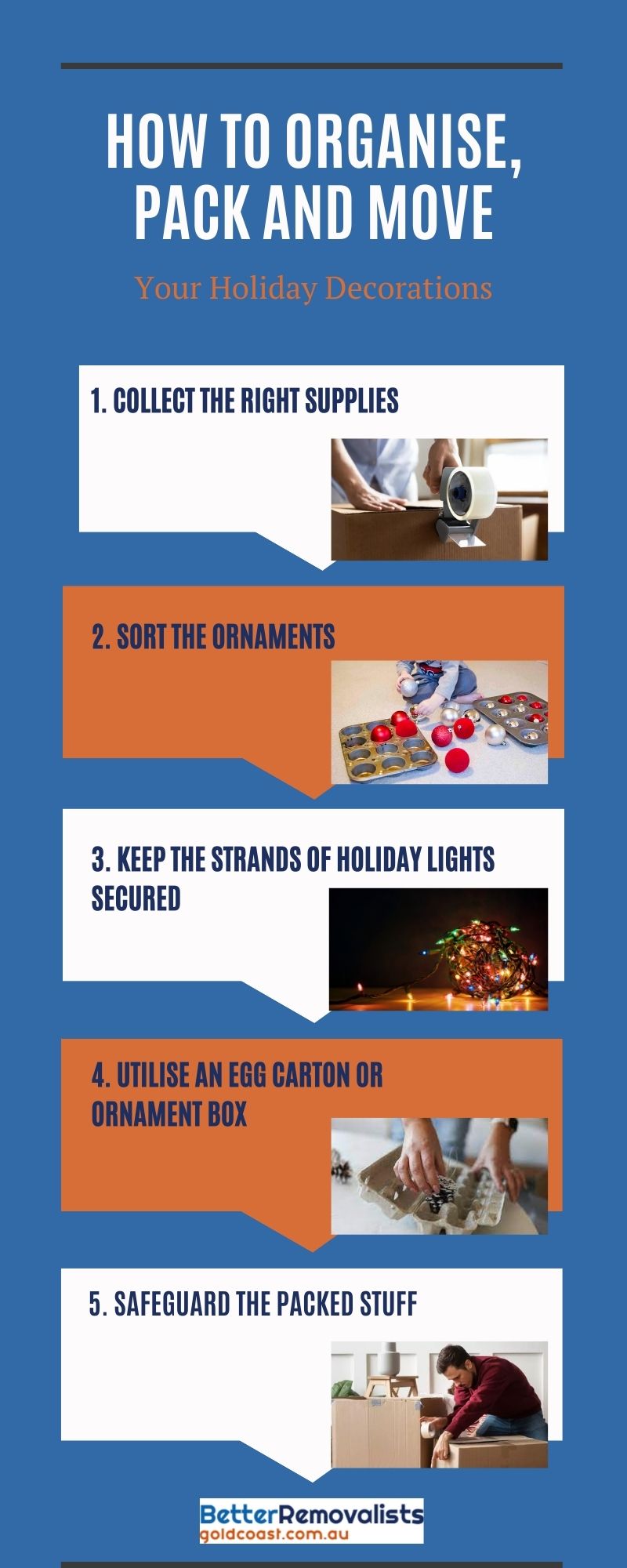 organise, pack, and move your holiday decorations. 
