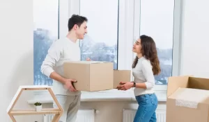 couple preparing for a household move