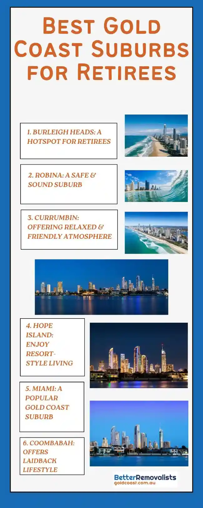 Info on Best Gold Coast Suburbs for Retirees